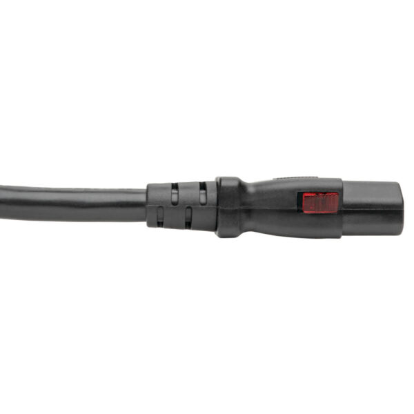 Tripp Lite series Computer Power Cord, NEMA 5-15P to Locking C13 - Heavy-Duty, 15A, 125V, 14 AWG, 3 ft. (0.91 m), Black