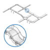 Tripp Lite series Toolless 45-Degree Up/Down Ramp Kit for Fiber Routing System, 240 mm (10 in.)