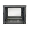Tripp Lite series SmartRack 9U Low-Profile Switch-Depth Wall-Mount Mini Rack Enclosure, Clear Acrylic Window
