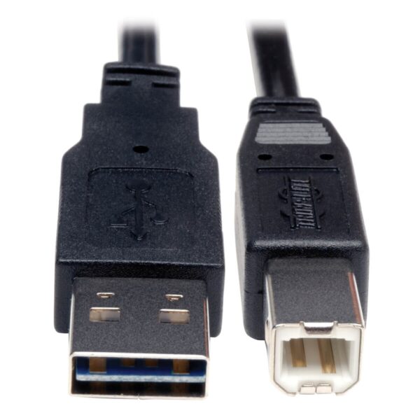Tripp Lite series Universal Reversible USB 2.0 Cable (Reversible A to B M/M), 1 ft. (0.31 m)