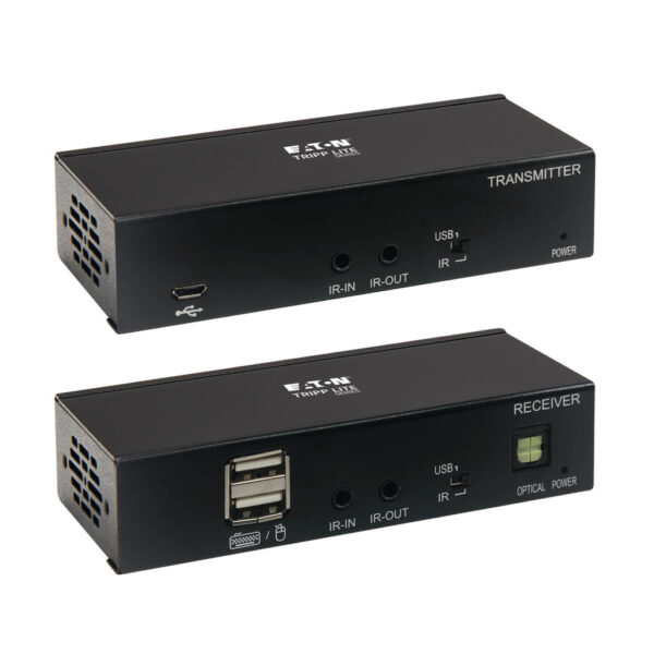 Tripp Lite series DisplayPort over Cat6 Extender Kit, KVM Support, USB, 4K, DP1.2a, PoC, HDCP 2.2, 230 ft. (70 m), TAA