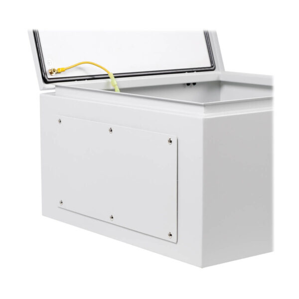 Tripp Lite series SmartRack Outdoor Industrial Enclosure with Lock - NEMA 4, Surface Mount, Metal Construction, 18 x 18 x 10 in., Gray