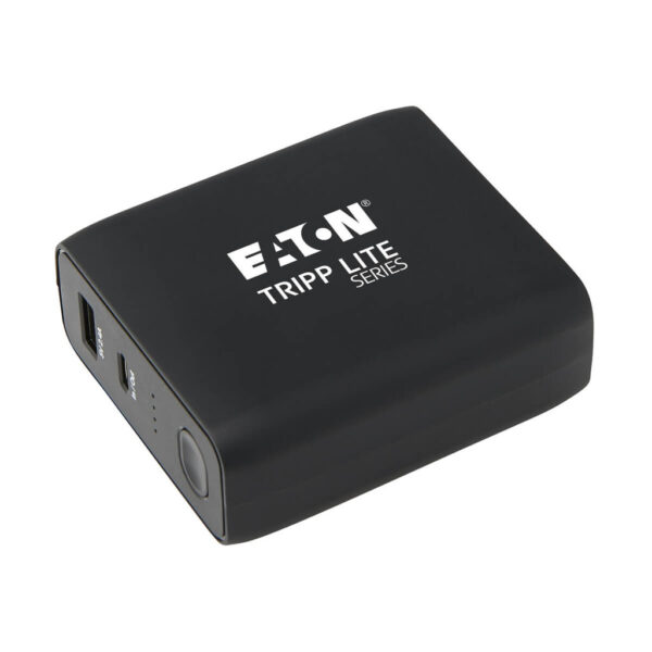 c3ae4dee6e01a876b79d6b75d4a2eda1 Tripp Lite series Portable 5000mAh 2-Port Mobile Power Bank and USB Battery Wall Charger Combo - Direct Plug, Black