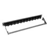 Tripp Lite series 24-Port 1U Rack-Mount Cat5e/6 Offset Feed-Through Patch Panel with Cable Management Bar, RJ45 Ethernet, TAA