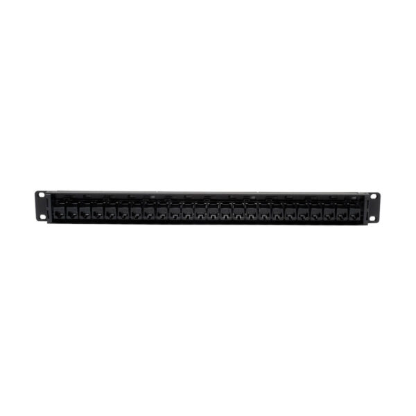 Tripp Lite series 24-Port 1U Rack-Mount Cat5e Feedthrough Patch Panel, RJ45 Ethernet, TAA