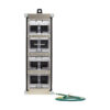 Tripp Lite series 8-Port Metal DIN-Rail Mounting Keystone Patch Panel with Grounding, Black/Silver, TAA