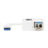 Tripp Lite series USB 3.0 Multimode Fiber Optic Transceiver Ethernet Adapter, 10/100/1000 Mbps, 1310nm, 550m, LC