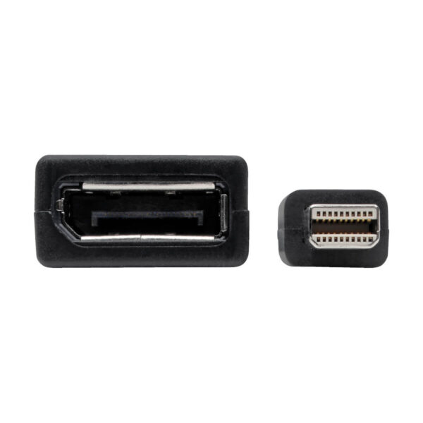 Tripp Lite series Keyspan Mini DisplayPort to DisplayPort Adapter, 4K 60 Hz, Black (M/F), 6-in. (15.24 cm)