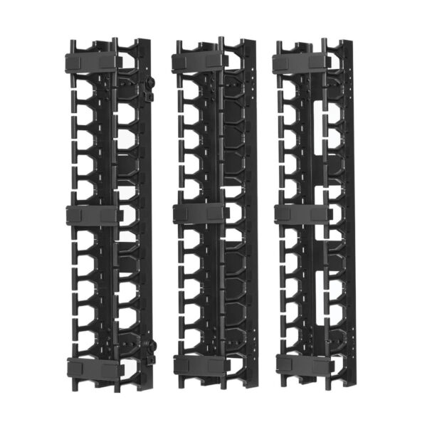 c453ad5d14ba9a8285dd9359797632c6 Tripp Lite series SmartRack 3-in. (7.62 cm) Wide High Capacity Vertical Cable Manager - Double finger duct