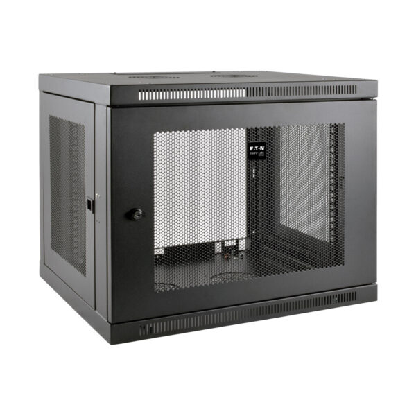 Tripp Lite series SmartRack 9U Low-Profile Switch-Depth-Plus Wall-Mount Mini Rack Enclosure
