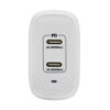 c47da82ef98d6b14a12bd62381d358b5 Tripp Lite series Dual-Port Compact USB-C Wall Charger - GaN Technology, 40W PD Charging (20W+20W or 30W), White