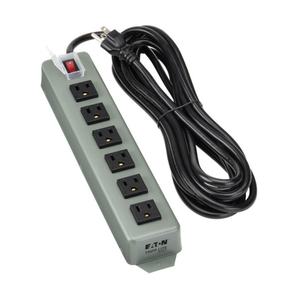 c481c16150e55d3e5013577cefa1e09f Tripp Lite series Industrial Power Strip, 6-Outlet, 15 ft. (4.6 m) Cord, Locking Switch Cover - UL24CB-15