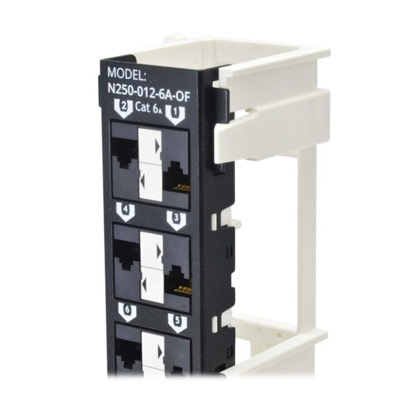 c483b787e26fe1dfdde9ccc352ab677b Tripp Lite series 12-Port Cat6a Wall-Mount Patch Panel - PoE+ Compliant, 110, 568A/B, RJ45 Ethernet, Offset Ports, TAA