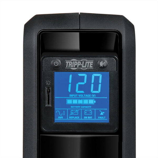 Tripp Lite series OmniSmart LCD 120V 650VA 350W Line-Interactive UPS, Tower, LCD display, USB port