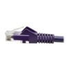 Tripp Lite series Cat6 Gigabit Snagless Molded (UTP) Ethernet Cable (RJ45 M/M), PoE, Purple, 50 ft. (15.24 m)