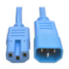 Tripp Lite series Power Cord C14 to C15 - Heavy-Duty, 15A, 250V, 14 AWG, 6 ft. (1.83 m), Blue