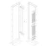 Tripp Lite series Vertical PDU Mounting Bracket Accessory Kit for 2-Post and 4-Post Open Frame Racks