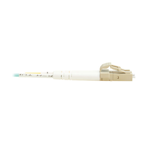 c4e843db70c25bf82cf31f5cd18eaac3-1 Tripp Lite series 10Gb/40Gb/100Gb Duplex Multimode 50/125 OM4 LSZH Fiber Patch Cable (LC/LC), Aqua, 1M (3.3 ft.), TAA