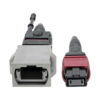 Tripp Lite series MTP/MPO Parallel Optics Base-8 Migration Fiber Adapter, Polarity C to B, 12 Fiber, 40GB/100GB, OM4 M/F, Magenta, 8 in.