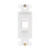 c52a66f3a2918028a58eac8fbf4e2f99 Tripp Lite series Center Plate Insert, Decora Style - Vertical, 1 Port, TAA
