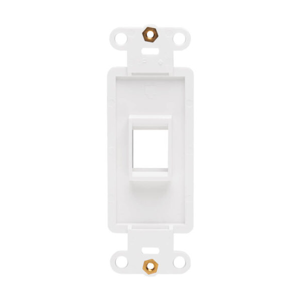 c52a66f3a2918028a58eac8fbf4e2f99 Tripp Lite series Center Plate Insert, Decora Style - Vertical, 1 Port, TAA