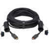Tripp Lite High-Speed Armored HDMI Fiber Active Optical Cable with Hooded Connectors and Reel - 4K @ 60 Hz, HDR, IP68, Black, 100 m - P568FA-100M-WR