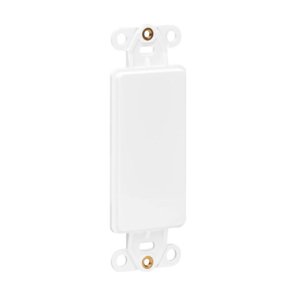 c55660aeb8a337791d8331b004ef6b93 Tripp Lite series Center Plate Insert, Decora Style - Vertical, Blank, TAA