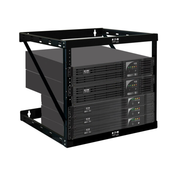 Tripp Lite series SmartRack 12U Heavy-Duty Flat-Pack Low-Profile Switch-Depth Wall-Mount 2-Post Open Frame Rack