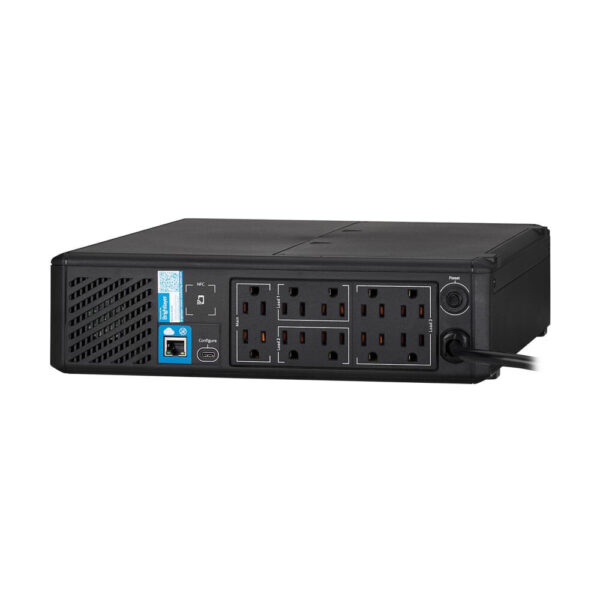 Tripp Lite 1500VA 1050W 120V Line-Interactive Pure Sine Wave Cloud-Connected UPS - 10 NEMA 5-15R Outlets, LCD, 5-15P Plug, Tower - SMART1500PSRTNC