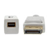 c57a9a520575c6f5abd4ba5ea6c2db83 Tripp Lite series DisplayPort to Mini DisplayPort Adapter Video Converter , 4K 60 Hz (M/F), 6 in. (15.2 cm)