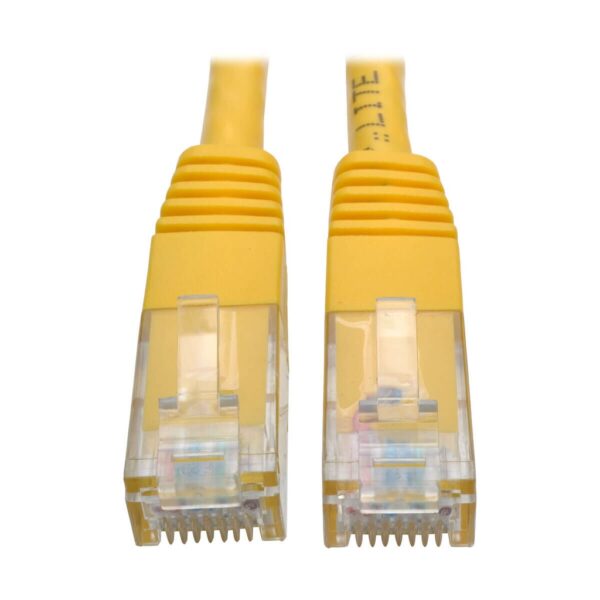 Tripp Lite series Cat6 Gigabit Molded (UTP) Ethernet Cable (RJ45 M/M), PoE, Yellow, 35 ft. (10.67 m)