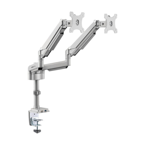 c5b7a0b855c8d497b9fb753217c80a0a Tripp Lite series Dual-Display Gas-Arm Mount for 13” to 34” Monitors - Clamp or Grommet, USB, Audio Ports