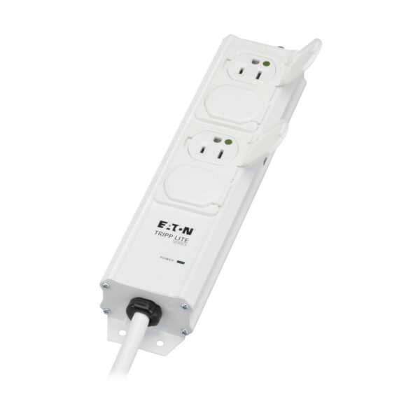 Tripp Lite series Safe-IT UL 2930 Medical-Grade Power Strip for Patient-Care Vicinity, 4 15A Hospital-Grade Outlets, Safety Covers, 15 ft. Cord