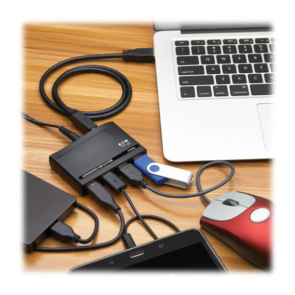c60596380623a5997020b430fc056e31 Tripp Lite series 4-Port USB-A Mini Hub - USB 3.x (5Gbps), International Plug Adapters