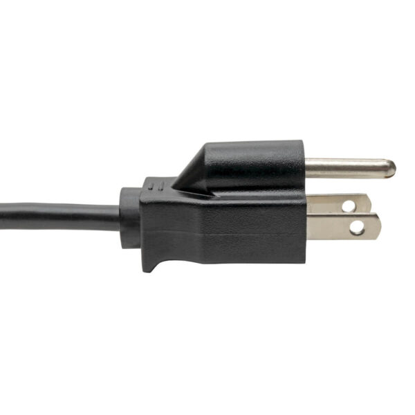 c60c8a762a22a98a24a8765df63f71cc-1 Tripp Lite series 3-Slot Power Cord, NEMA 5-15P to C5 - Laptop/Notebook, 10A, 125V, 18 AWG, 3 ft. (0.91 m), Black