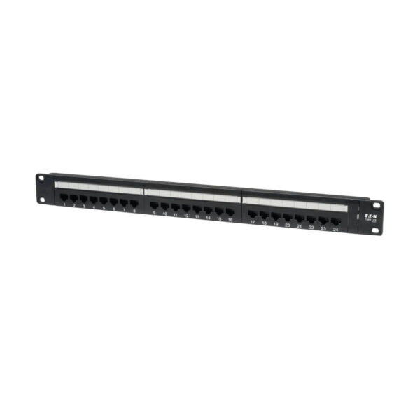 Tripp Lite series 24-Port 1U Rack-Mount Cat6/Cat5 110 Patch Panel, 568B, RJ45 Ethernet, TAA