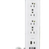 Tripp Lite series Safe-IT UL 1363 Medical-Grade Power Strip, 6 Hospital-Grade Outlets, USB Charging, Safety Covers, Antimicrobial, 2 ft. Cord