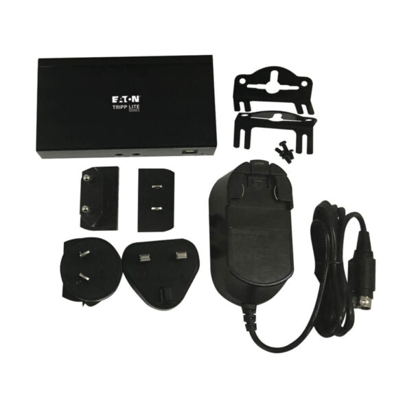 Tripp Lite series HDMI over Cat6 Receiver with Repeater, 4K 60Hz, HDR, 4:4:4, IR Transceiver, PoC, HDCP 2.2, 230 ft., TAA