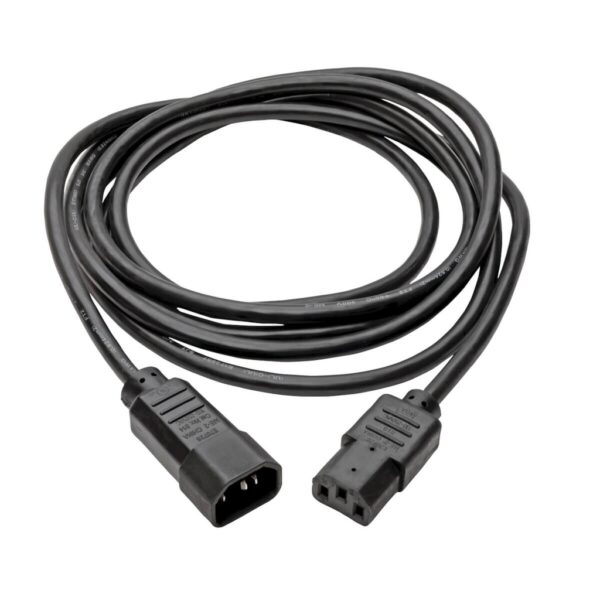 Tripp Lite series PDU Power Cord, C13 to C14 - 10A, 250V, 18 AWG, 15 ft. (4.57 m), Black