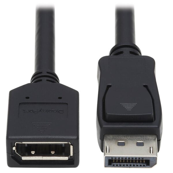 c763988c636bc181b5ccf76b3d82539e-1 Tripp Lite series DisplayPort Extension Cable with Latch, 4K @ 60 Hz, HDCP 2.2 (M/F), 6 ft. (1.83 m)