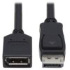 Tripp Lite series DisplayPort Extension Cable with Latch, 4K @ 60 Hz, HDCP 2.2 (M/F),10 ft. (3.05 m)