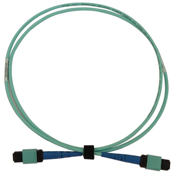 c78933393c5b1934c90adf4ea477366e Tripp Lite series 40/100/400G Multimode 50/125 OM3 Fiber Optic Cable (24F MTP/MPO-PC F/F), LSZH, Aqua, 1 m (3.3 ft.)
