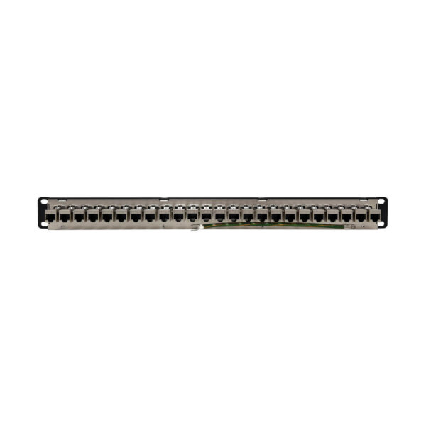 c78dd456410a9ed13e2d52fc1ec61e70 Tripp Lite series 24-Port 1U Rack-Mount STP Shielded Cat6 /Cat5 Feedthrough Patch Panel, RJ45 Ethernet, TAA