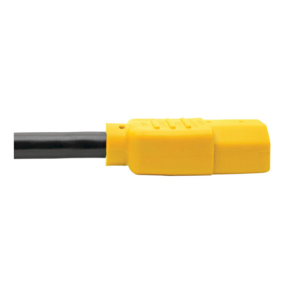Tripp Lite series Heavy-Duty PDU Power Cord, C13 to C14 - 15A, 250V, 14 AWG, 6 ft. (1.83 m), Yellow Plugs