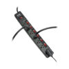 Tripp Lite series ECO-Surge 7-Outlet Surge Protector, 6 ft. (1.83 m) Cord, 1080 Joules, 6 Individually Controlled Outlets, Black Housing