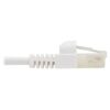 Tripp Lite series Safe-IT Cat6a 10G Snagless Antibacterial Slim UTP Ethernet Cable (RJ45 M/M), White, 2 ft. (0.61 m), TAA
