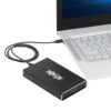 c83b4536262225fd9e87c7ba949400e0 Tripp Lite series USB-C to Dual M.2 SATA SSD/HDD Enclosure Adapter - USB 3.1 Gen 2 (10 Gbps), Thunderbolt 3, UASP, RAID