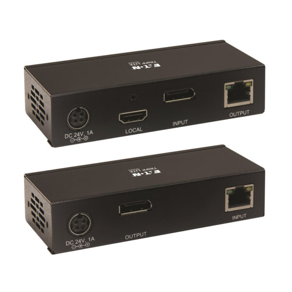Tripp Lite series DisplayPort over Cat6 Extender Kit, KVM Support, USB, 4K, DP1.2a, PoC, HDCP 2.2, 230 ft. (70 m), TAA