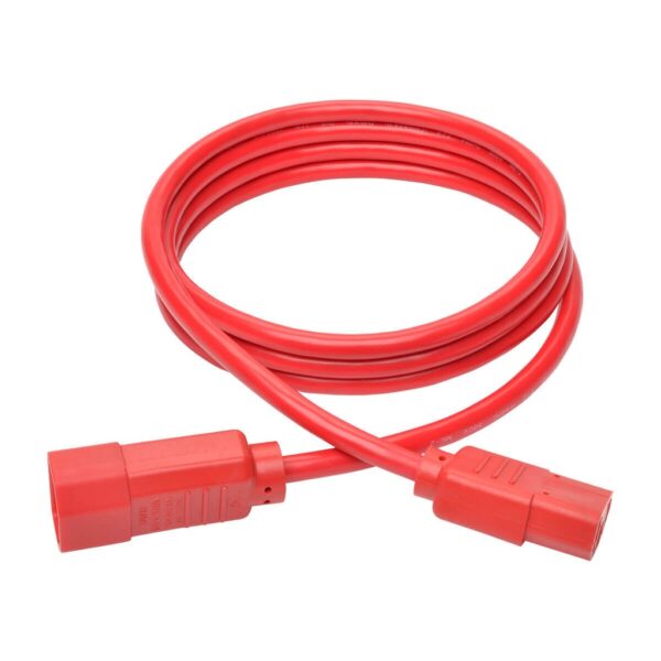 c855abe59e35b320c8f27787015ef728 Tripp Lite series PDU Power Cord, C13 to C14 - 10A, 250V, 18 AWG, 6 ft. (1.83 m), Red