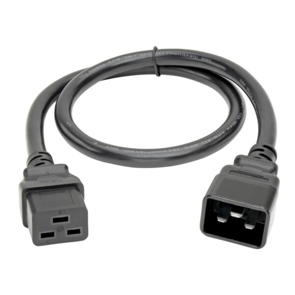 c87c8768bcf5d7665c5b9df2450facb9 Tripp Lite series Power Extension Cord, C19 to C20 - Heavy-Duty, 20A, 250V, 12 AWG, 2 ft. (0.61 m), Black